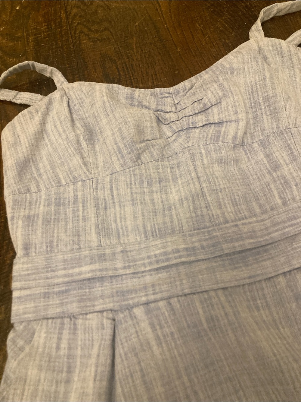 ARITZIA WILFRED Light Blue Chambray Sundress, RUNS SMALL, SEE SIZING DETAILS